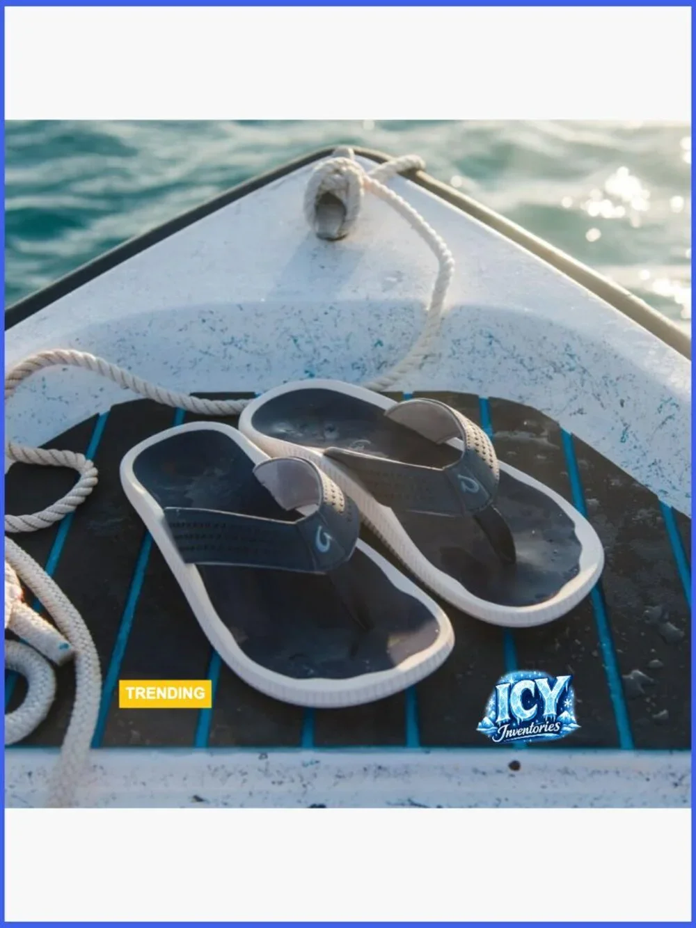 Water Resistant Flip Flops, Arch Support, Lightweight & Durable, Enhanced Grip